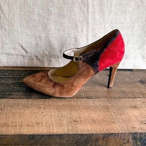 NINE WEST Color Block Heels - EUC - Size 7.5